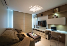 5 Soluções de Ambientes Integrados: Home Office Integrado à Sala de Estar Home Office Integrado à Sala de Estar